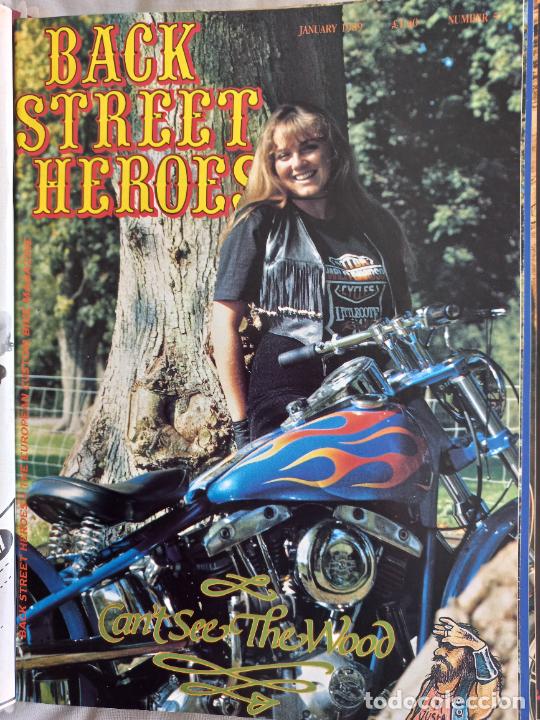 Carros e motociclos: BSH BACK STREET HEROES Issue No 57 JANUARY 1989 THE EUROPEAN CUSTOM BIKE MAGAZINE CON POSTER MOTOS