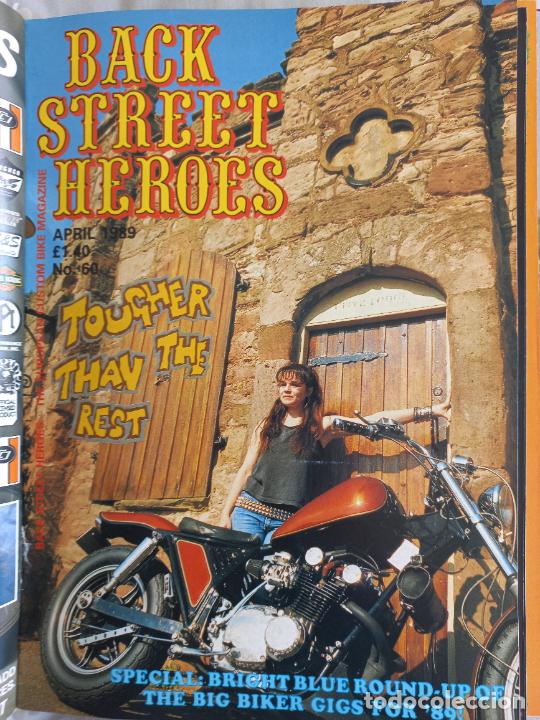 Carros e motociclos: BSH BACK STREET HEROES Issue No 60 APRIL 1989 THE EUROPEAN CUSTOM BIKE MAGAZINE CON POSTER MOTOS