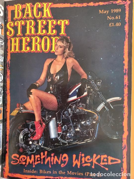 Carros e motociclos: BSH BACK STREET HEROES Issue No 61 MAY 1989 THE EUROPEAN CUSTOM BIKE MAGAZINE CON POSTER MOTOS