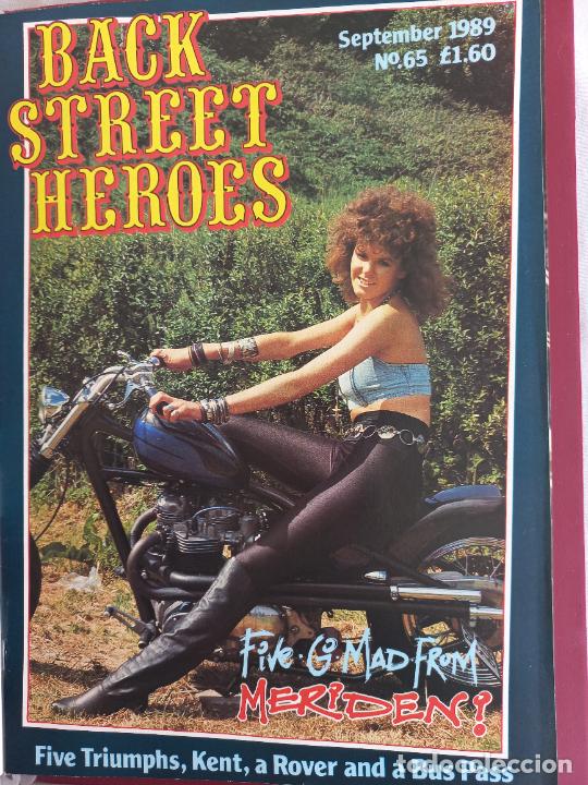 Carros e motociclos: BSH BACK STREET HEROES Issue No 65 SEPTEMBER 1989 THE EUROPEAN CUSTOM BIKE MAGAZINE CON POSTER MOTOS