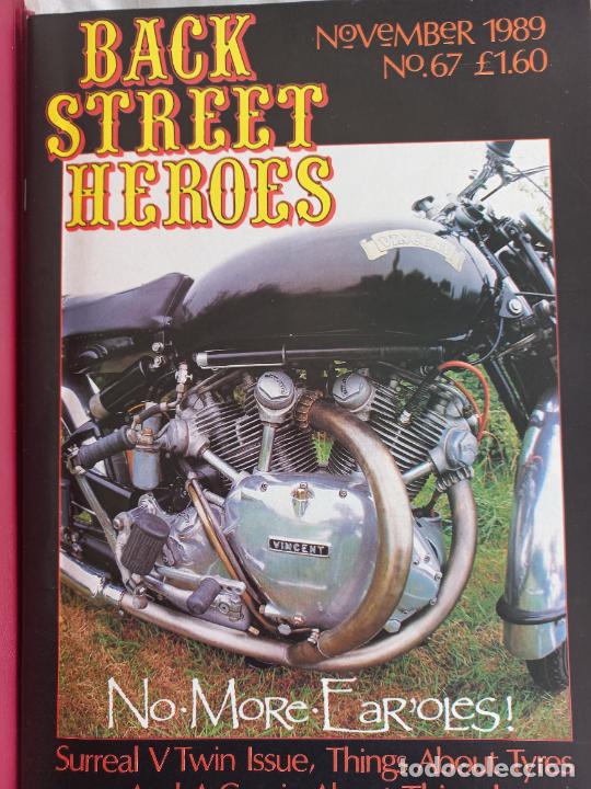 Voitures et Motocyclettes: BSH BACK STREET HEROES Issue No 67 NOVEMBER 1989 THE EUROPEAN CUSTOM BIKE MAGAZINE REVISTA MOTOS