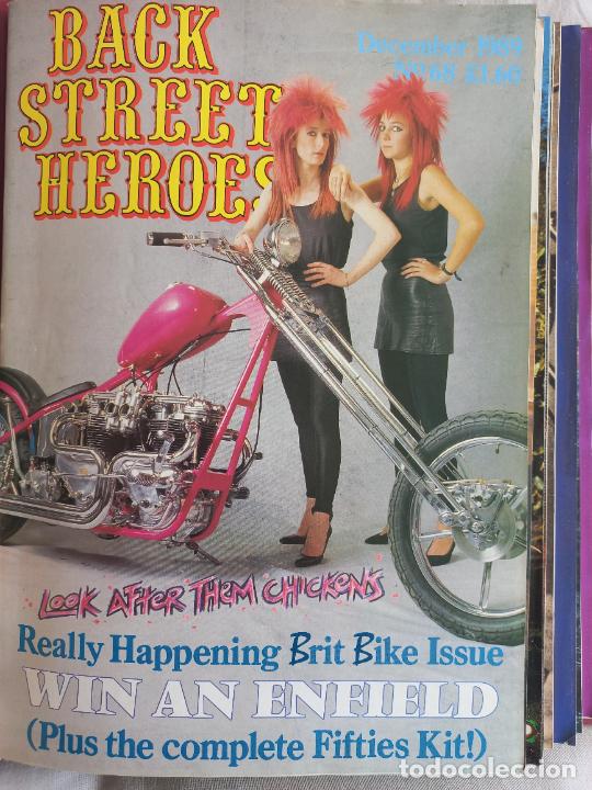 Voitures et Motocyclettes: BSH BACK STREET HEROES Issue No 68 DECEMBER 1989 THE EUROPEAN CUSTOM BIKE MAGAZINE CON POSTER MOTOS