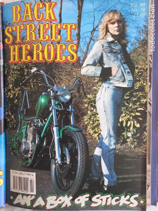 Voitures et Motocyclettes: BSH BACK STREET HEROES Issue No 70 FEBRUARY 1990 THE EUROPEAN CUSTOM BIKE MAGAZINE CON POSTER MOTOS