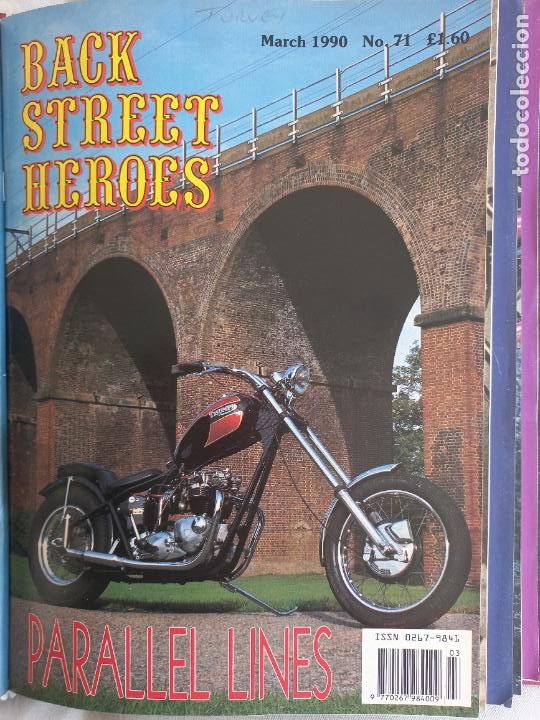 Voitures et Motocyclettes: BSH BACK STREET HEROES Issue No 71 MARCH 1990 THE EUROPEAN CUSTOM BIKE MAGAZINE CON POSTER MOTOS