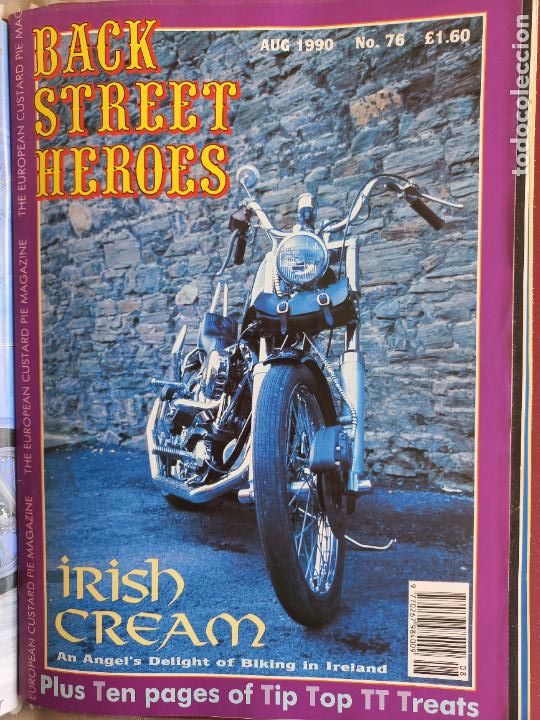 Voitures et Motocyclettes: BSH BACK STREET HEROES Issue No 76 AUGUST 1990 THE EUROPEAN CUSTOM BIKE MAGAZINE CON POSTER MOTOS
