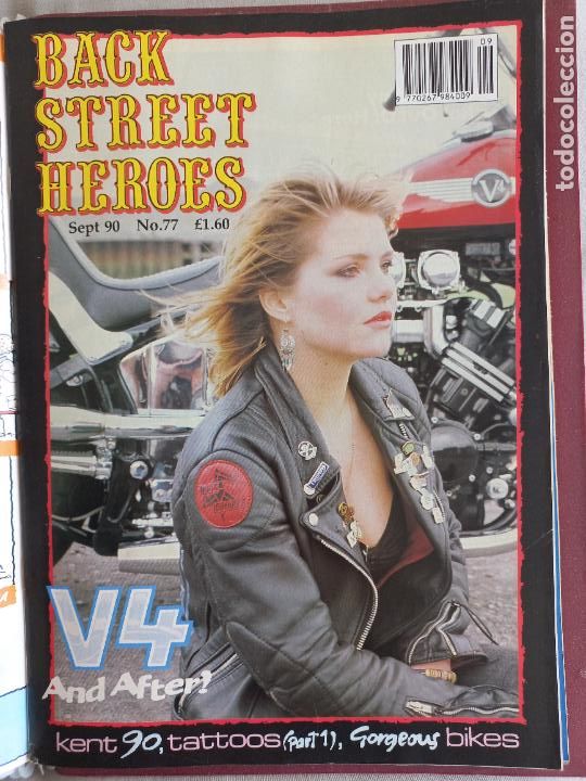 Voitures et Motocyclettes: BSH BACK STREET HEROES Issue No 77 SEPTEMBER 1990 THE EUROPEAN CUSTOM BIKE MAGAZINE CON POSTER MOTOS