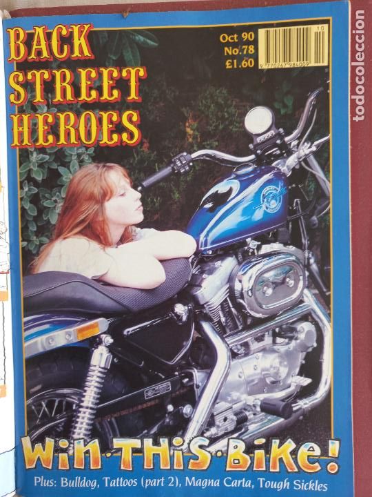 Voitures et Motocyclettes: BSH BACK STREET HEROES Issue No 78 october 1990 THE EUROPEAN CUSTOM BIKE MAGAZINE CON POSTER MOTOS