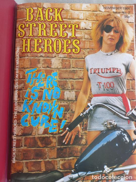 Voitures et Motocyclettes: BSH BACK STREET HEROES Issue No 7 NOVEMBER 1984 THE EUROPEAN CUSTOM BIKE MAGAZINE CON POSTER MOTOS