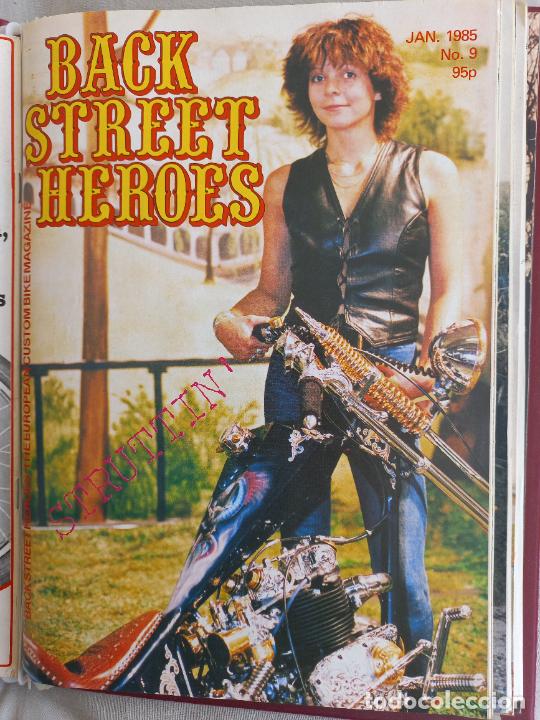 Voitures et Motocyclettes: BSH BACK STREET HEROES Issue No 9 JANUARY 1985 THE EUROPEAN CUSTOM BIKE MAGAZINE CON POSTER MOTOS
