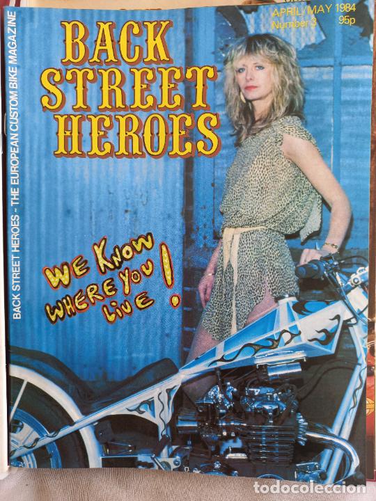 Voitures et Motocyclettes: BSH BACK STREET HEROES Issue No NUMBER 3 APRIL/MAY 1984 THE EUROPEAN CUSTOM BIKE MAGAZINE CON POSTER