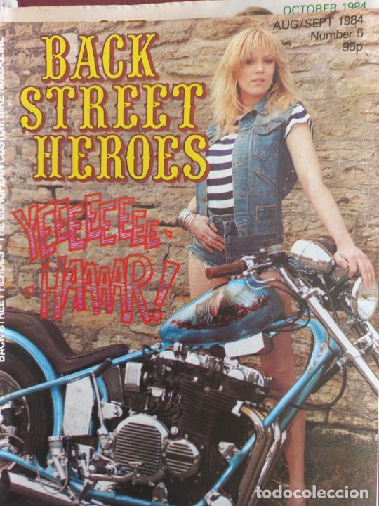 Voitures et Motocyclettes: BSH BACK STREET HEROES Issue No NUMBER 5 AUG/SEPT 1984 THE EUROPEAN CUSTOM BIKE MAGAZINE CON POSTER
