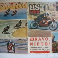 Coches y Motocicletas: REVISTA AS, BRAVO NIETO...CAMPEON DEL MUNDO...ANGEL NIETO..28 SEPTIEMBRE 1971... Lote 330186443