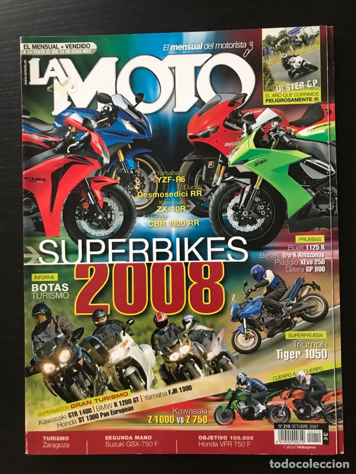 Cars and Motorcycles: LA MOTO N&ordm; 210 - BUELL 1125R / BENELLI TRE K AMAZONAS / GILERA GP 800 / TRIUMPH TIGER 1050