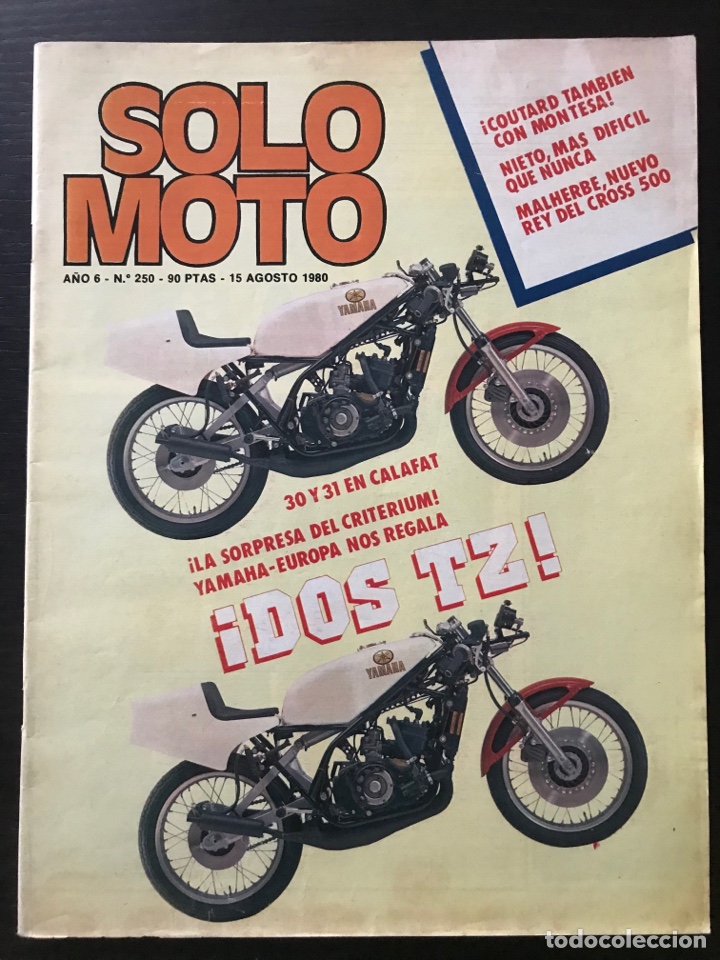 Cars and Motorcycles: SOLO MOTO N&ordm; 250 - AGOSTO 1980 - CROSS BELGICA / CROSS LUXEMBURGO / FANTIC CABALLERO 74