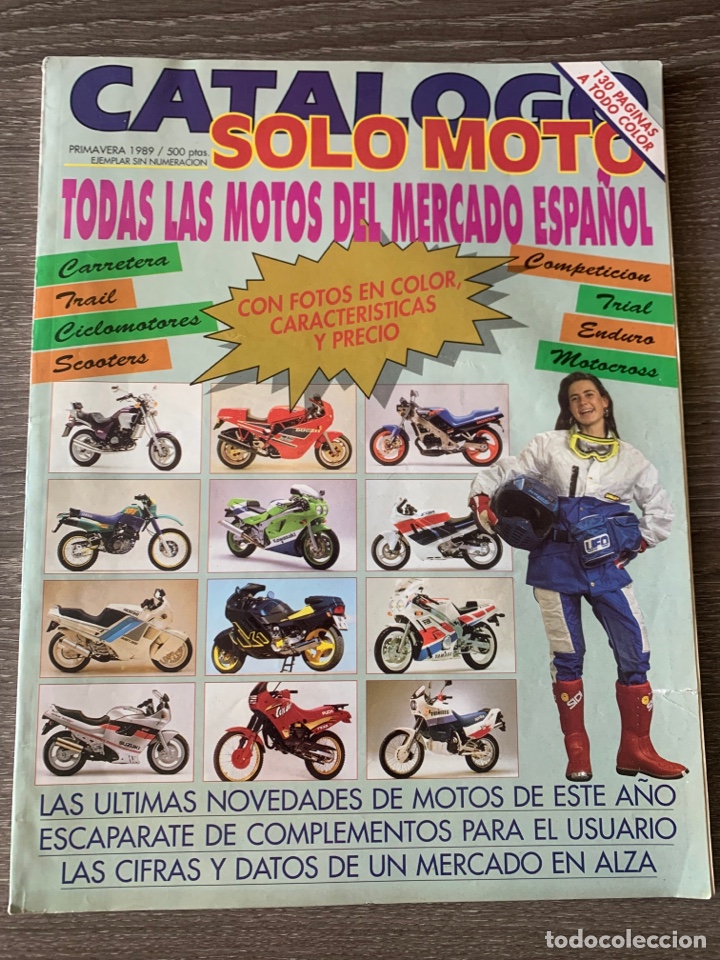 Cars and Motorcycles: Catalogo solo moto de 1989 carretera trail enduro motocross