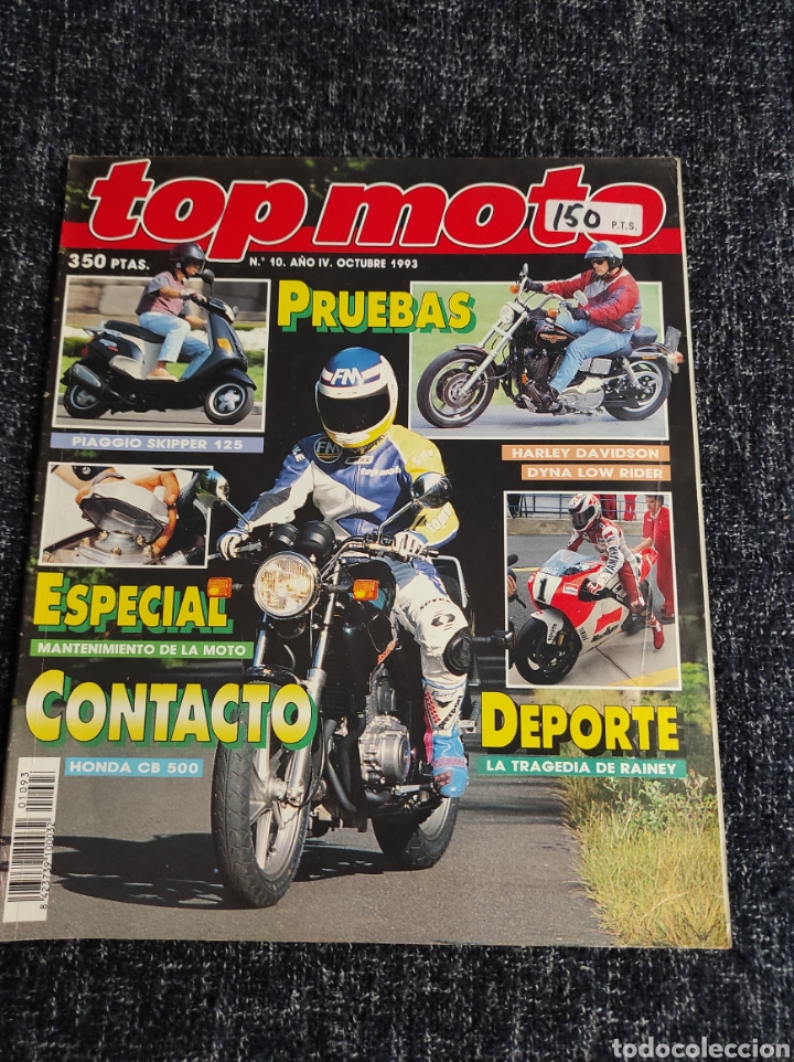 Autos und Motorr&auml;der: TOP MOTO N&ordm; 10 - OCTUBRE 1993 - HARLEY DAVISON SON DYNA LOW RIDER / PIAGGIO SKIPPER 125