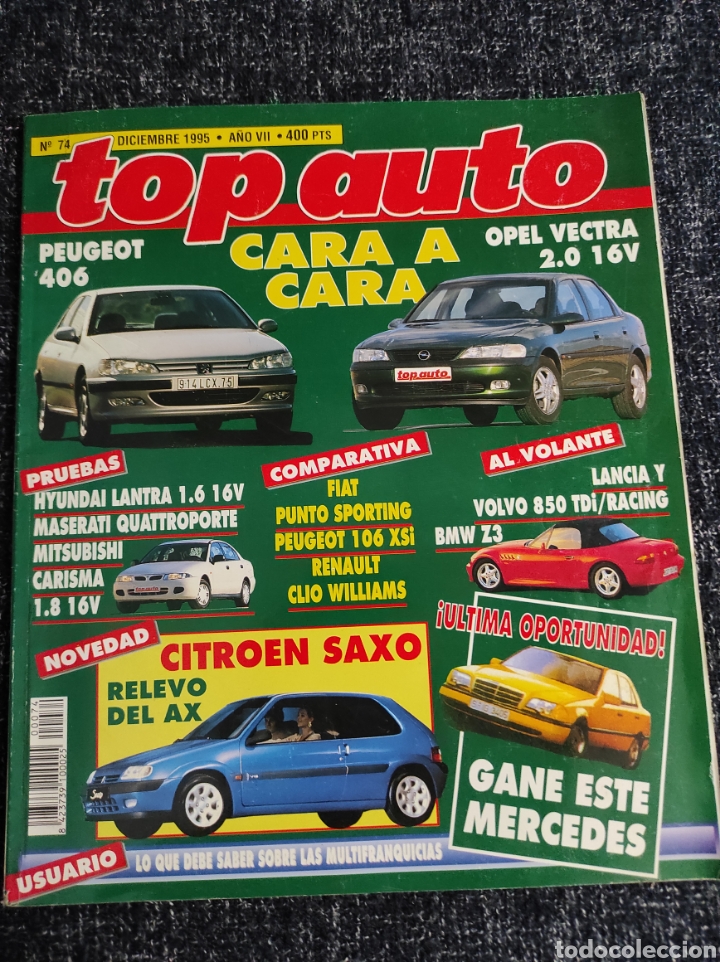 Autos und Motorr&auml;der: TOP AUTO N&ordm; 74 A&Ntilde;O 1995. PRUEBA: HYNDAI LANTRA 1.6 16V. MASERATI QUATTROPORTE