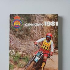Coches y Motocicletas: CALENDARIO 1981 MOTOCICLISMO REAL FEDERACION MOTOCICLISTA ESPAÑOLA FME. Lote 341971318