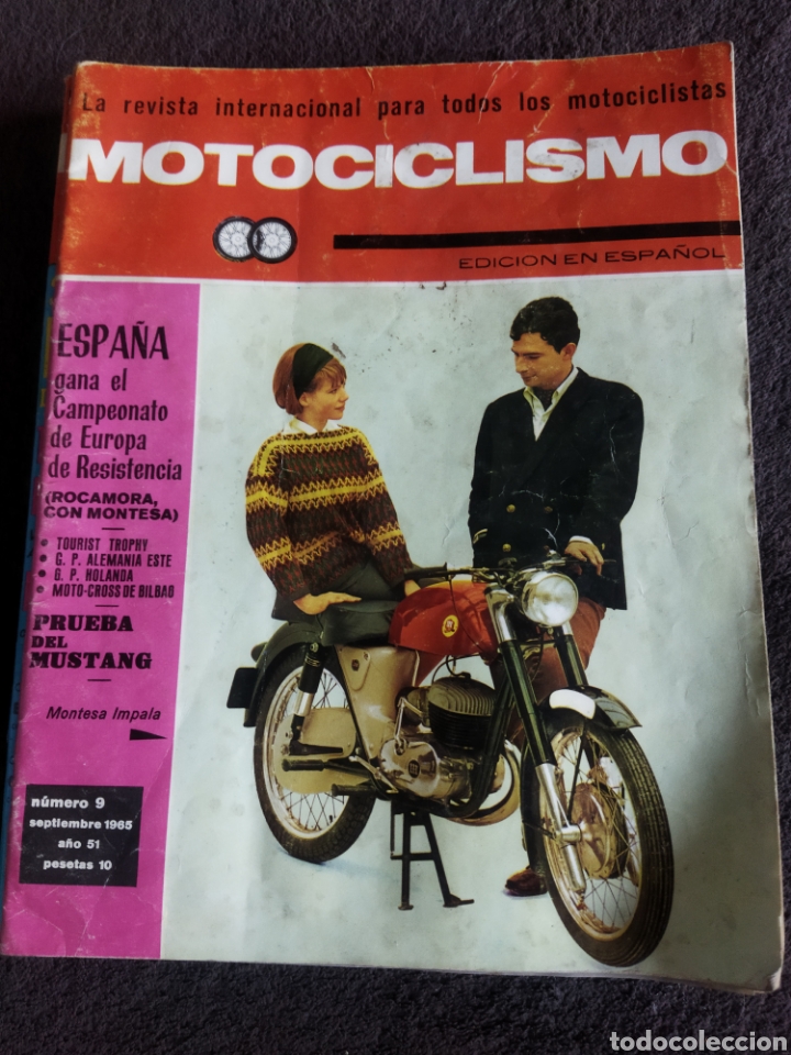 Voitures et Motocyclettes: Consultar antes de comprar . Vespa, Motociclismo , septiembre 1965 , ver descripci&oacute;n.
