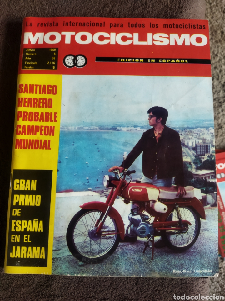 Voitures et Motocyclettes: Vespa ,Motociclismo , junio 1969, n&deg;6 , la revista internacional para todos los motoristas ,