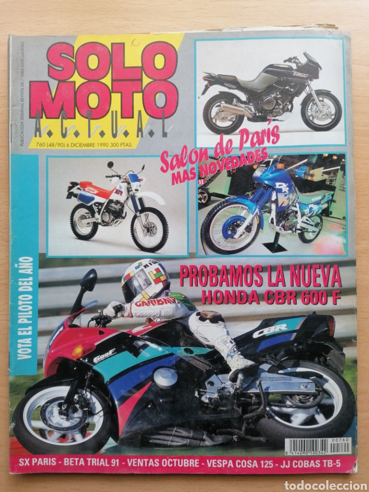 Autos und Motorr&auml;der: SOLO MOTO ACTUAL 760 1990 HONDA CBR 600 F , BETA TRIAL 91, VESPA COSA 125, J COBAS TB-5, BIEBERBACH