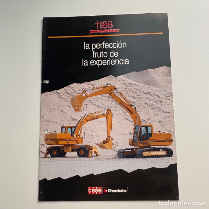 Voitures et Motocyclettes: Catalogo folleto publicidad Case Poclain 1188 powersensor excavadoras