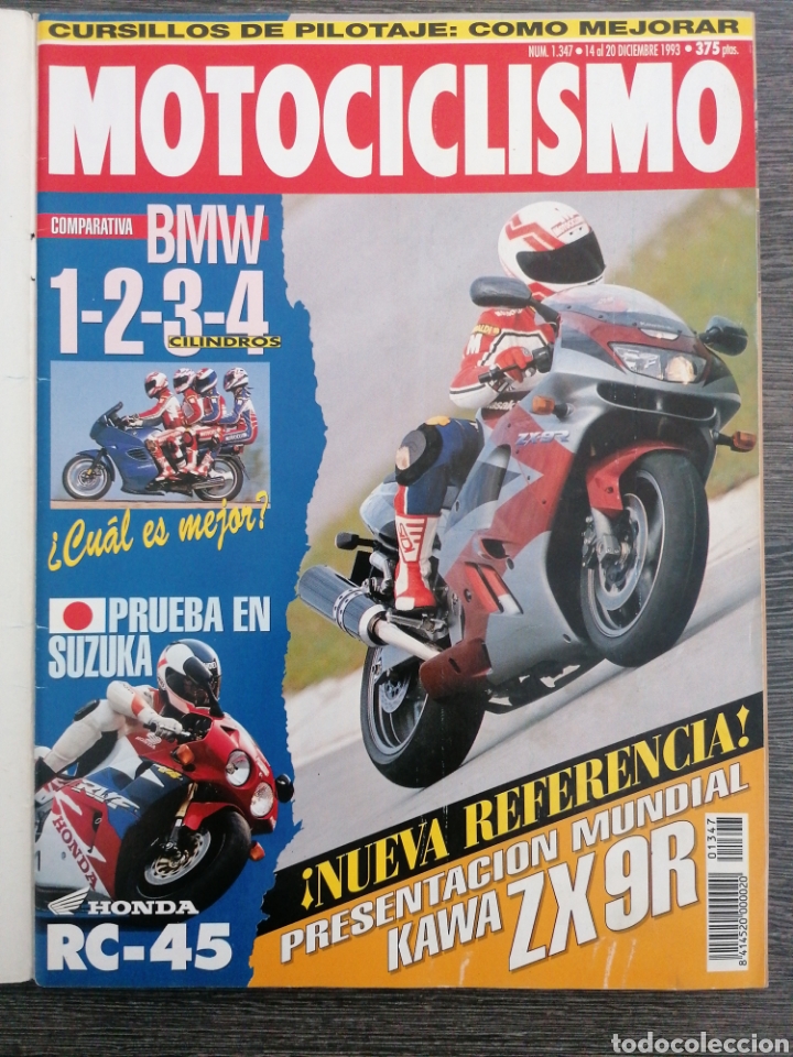 Autos und Motorr&auml;der: MOTOCICLISMO 1347 1993 BMW K 1100 RS, K 75, R 1100 RS, F 650, , HONDA RC-45, KAWA ZX 9R.