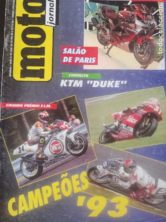 Autos und Motorr&auml;der: 1993 REVISTA MOTO JORNAL - KTM DUKE - SALON PARIS - CAMPE&Otilde;ES 1993