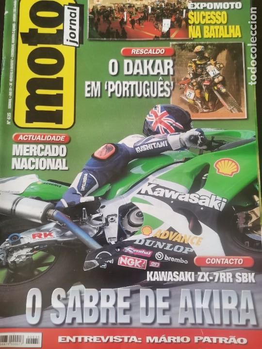 Coches y Motocicletas: 2000 REVISTA MOTO JORNAL - PARIS DAKAR - KAWASAKI ZX 7RR SBK - ENTREVISTA M&Aacute;RIO PATR&Atilde;O