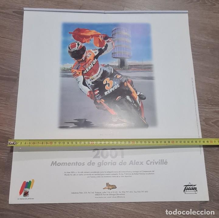 Automobili e Motociclette: ALEX CRIVILLE DIBUJO CALENDARIO TITAN 2001 JJ COBAS MOTO GP