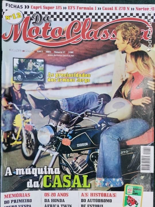 Automobili e Motociclette: N&ordm;12 2009 REVISTA MOTO CLASSICA - MAQUINA CASAL - HONDA AFRICA TWIN - AUTODROMO DE ESTORIL