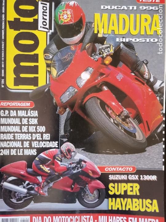 Automobili e Motociclette: 1999 REVISTA MOTO JORNAL - GP MALASIA - MUNDIAL SBK - MUNDIAL DE MX 500 - DUCATI 996