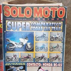 Coches y Motocicletas: REVISTA SOLO MOTO TREINTA Nº 132 FEBRERO 1994. Lote 357888055