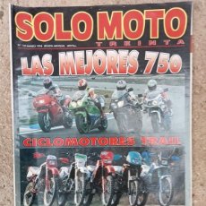 Coches y Motocicletas: REVISTA SOLO MOTO TREINTA Nº 133 MARZO 1994. Lote 357977480