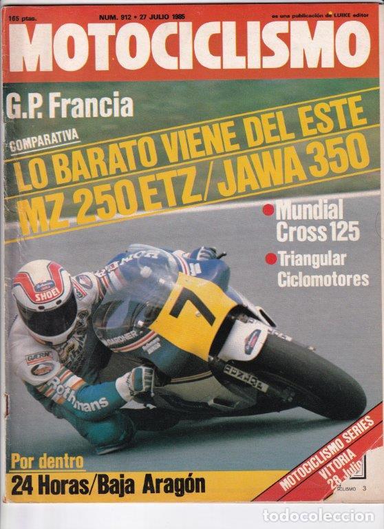 Automobili e Motociclette: REVISTA MOTOCICLISMO N&ordm; 912 A&Ntilde;O 1985. COMPARATIVA: MZ-250 ETZ Y JAWA 350.
