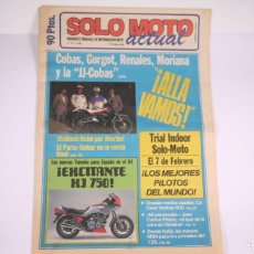 Coches y Motocicletas: PERIÓDICO SEMANAL DE INFORMACIÓN - SOLO MOTO ACTUAL Nº 413 - AÑO 1984. Lote 364629226