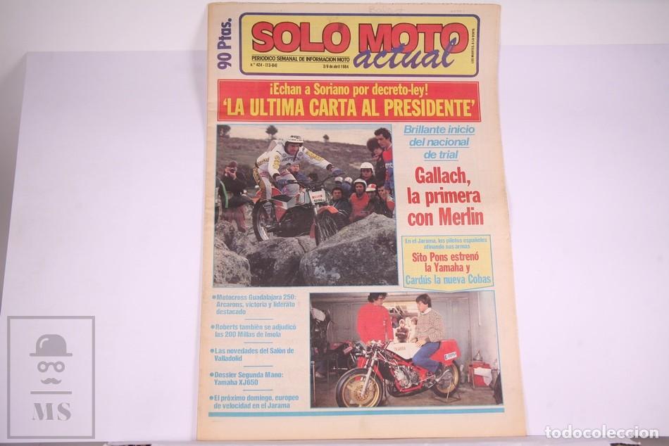 Automobili e Motociclette: Peri&oacute;dico Semanal de informaci&oacute;n - Solo Moto Actual N&ordm; 424 - A&ntilde;o 1984