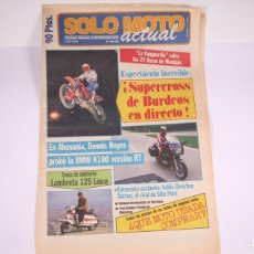 Coches y Motocicletas: PERIÓDICO SEMANAL DE INFORMACIÓN - SOLO MOTO ACTUAL Nº 432 - AÑO 1984. Lote 364650731