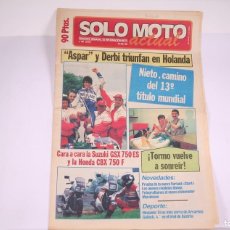 Coches y Motocicletas: PERIÓDICO SEMANAL DE INFORMACIÓN - SOLO MOTO ACTUAL Nº 436 - AÑO 1984. Lote 364657496