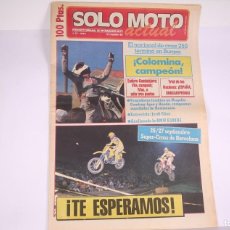 Coches y Motocicletas: PERIÓDICO SEMANAL DE INFORMACIÓN - SOLO MOTO ACTUAL Nº 447 - AÑO 1984. Lote 364660196
