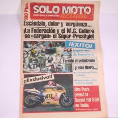 Coches y Motocicletas: PERIÓDICO SEMANAL DE INFORMACIÓN - SOLO MOTO ACTUAL Nº 449 - AÑO 1984. Lote 364660626