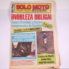 Coches y Motocicletas: PERIÓDICO SEMANAL DE INFORMACIÓN - SOLO MOTO ACTUAL Nº 452 - AÑO 1984. Lote 364661291