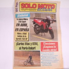 Coches y Motocicletas: PERIÓDICO SEMANAL DE INFORMACIÓN - SOLO MOTO ACTUAL Nº 457 - AÑO 1984. Lote 364683941