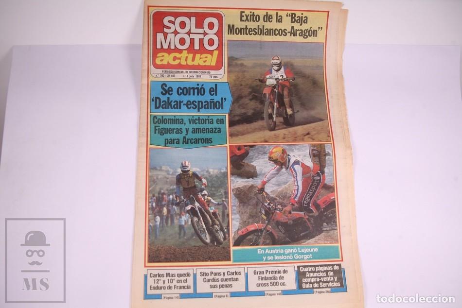 Cars and Motorcycles: Peri&oacute;dico Semanal de informaci&oacute;n - Solo Moto Actual N&ordm; 382 - A&ntilde;o 1983