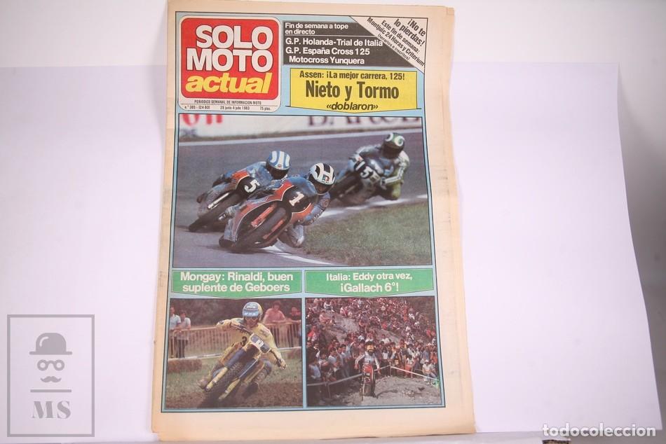 Cars and Motorcycles: Peri&oacute;dico Semanal de informaci&oacute;n - Solo Moto Actual N&ordm; 385 - A&ntilde;o 1983