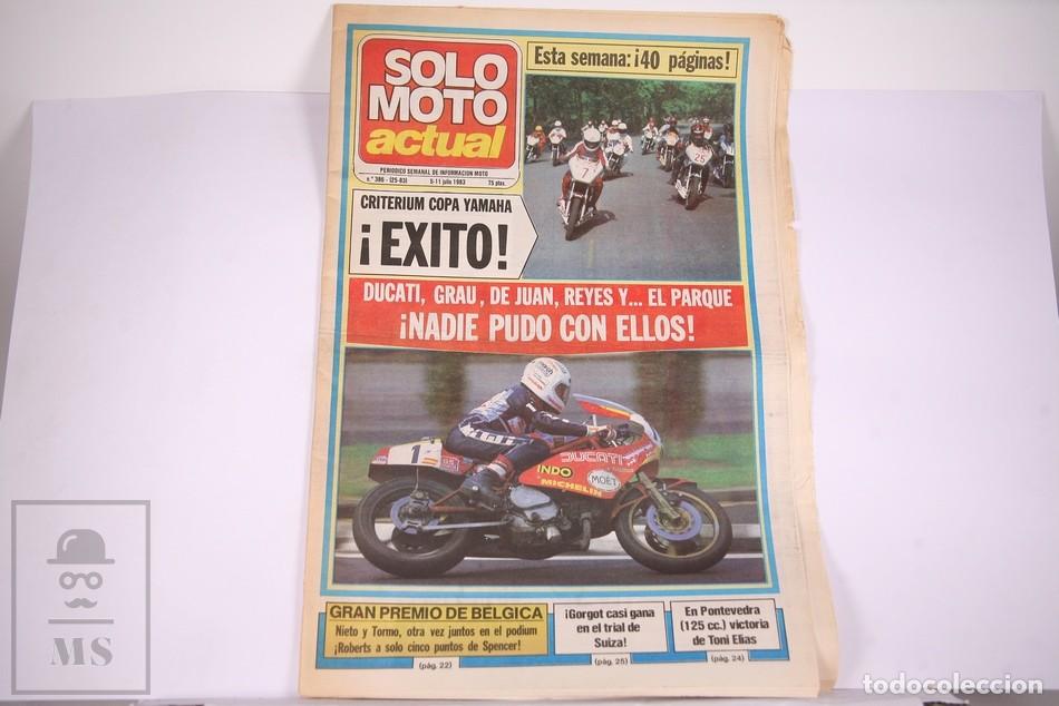 Cars and Motorcycles: Peri&oacute;dico Semanal de informaci&oacute;n - Solo Moto Actual N&ordm; 386 - A&ntilde;o 1983