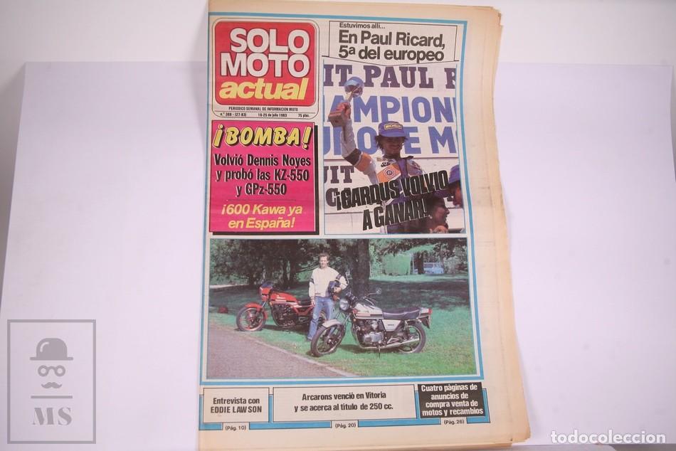 Cars and Motorcycles: Peri&oacute;dico Semanal de informaci&oacute;n - Solo Moto Actual N&ordm; 388 - A&ntilde;o 1983