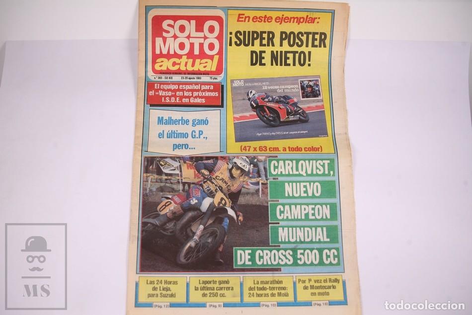 Cars and Motorcycles: Peri&oacute;dico Semanal de informaci&oacute;n - Solo Moto Actual N&ordm; 393 - A&ntilde;o 1983