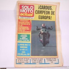 Coches y Motocicletas: PERIÓDICO SEMANAL DE INFORMACIÓN - SOLO MOTO ACTUAL Nº 396 - AÑO 1983. Lote 364722051
