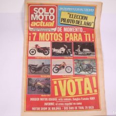 Coches y Motocicletas: PERIÓDICO SEMANAL DE INFORMACIÓN - SOLO MOTO ACTUAL Nº 409 - AÑO 1983. Lote 364723561